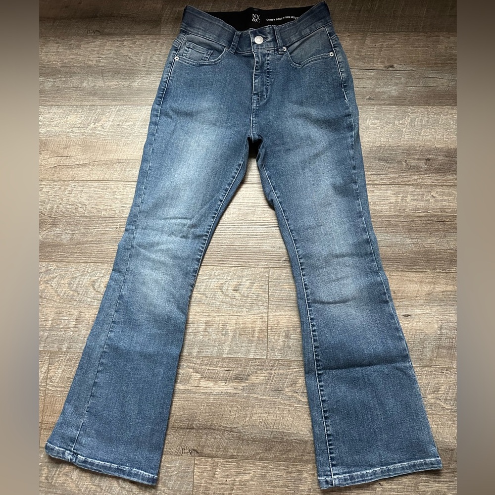 New York & Company Blue Flare Jeans